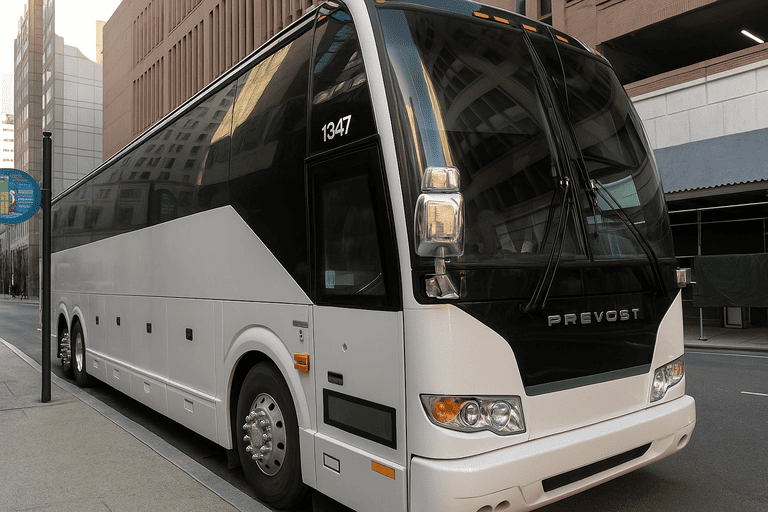 a Sarasota Charter Bus coach bus