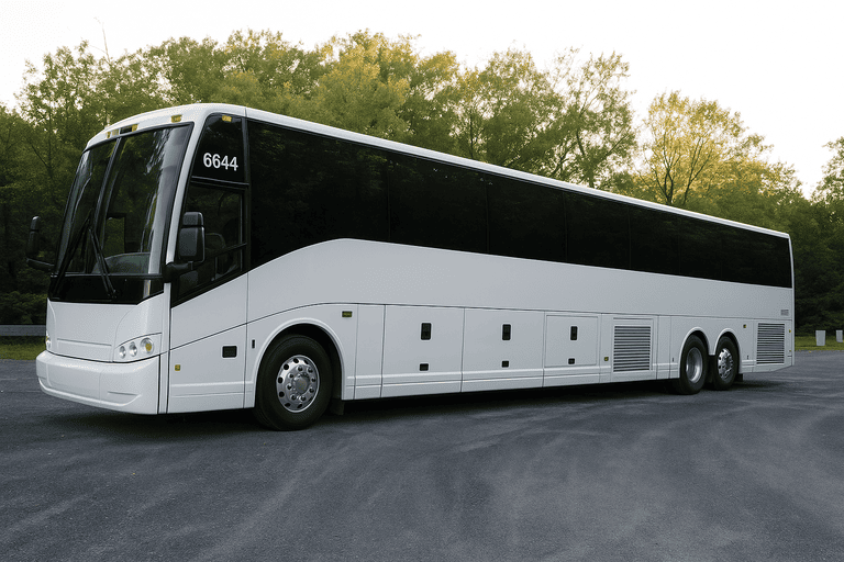 exterior of Sarasota Charter Bus coach bus