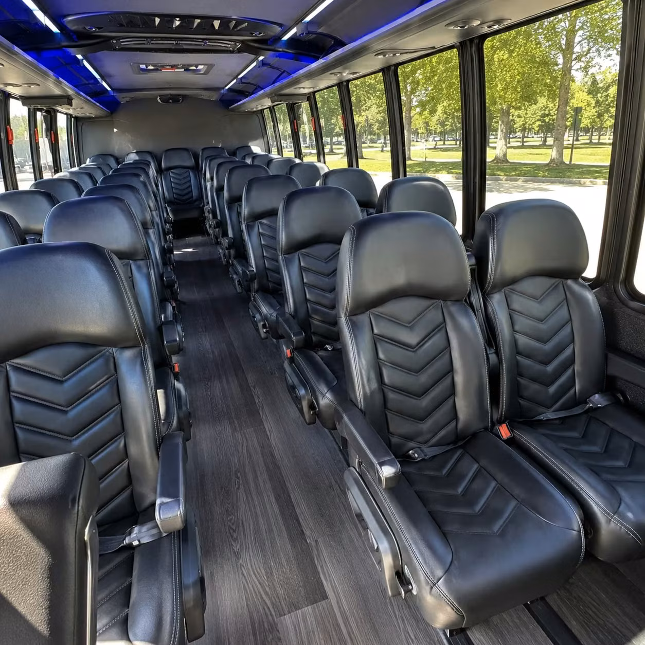 30 passenger minibus inside