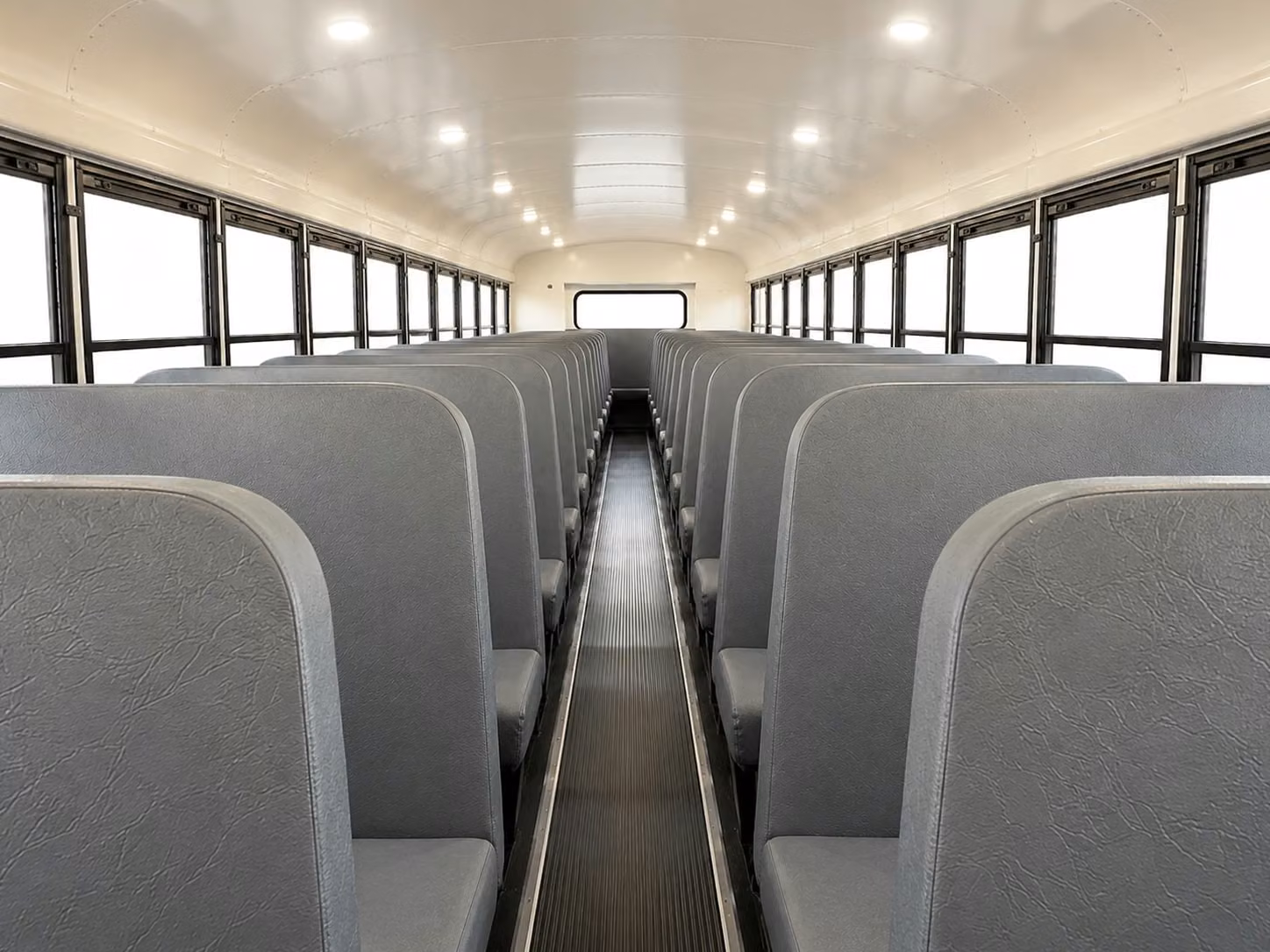 school bus inside