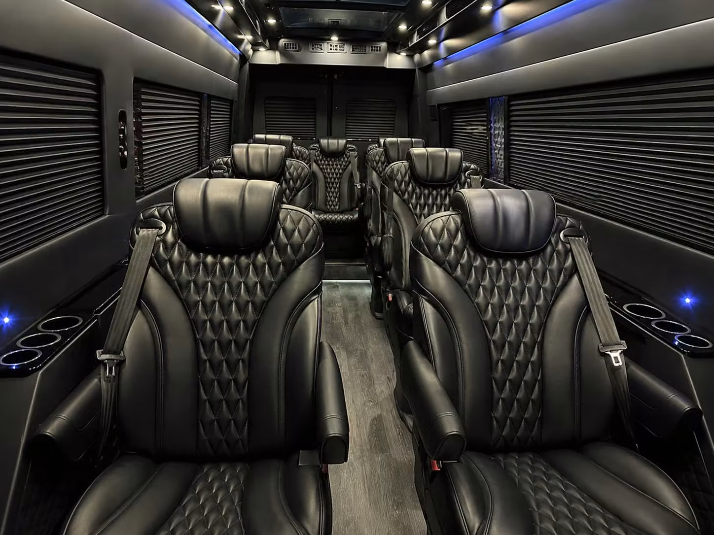 sprinter van with driver inside